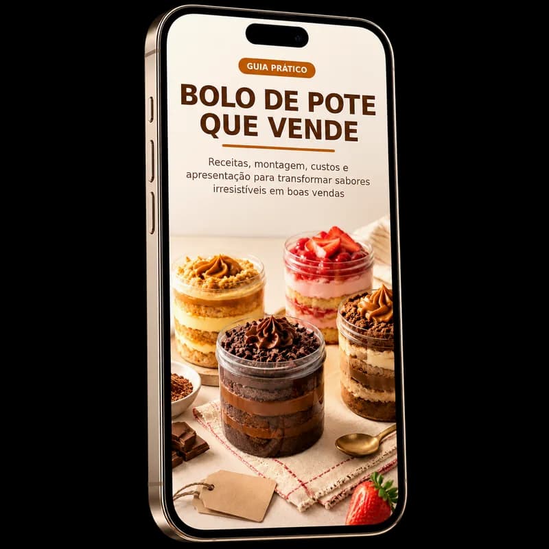Ebook Bolo de Pote que Vende aberto no celular