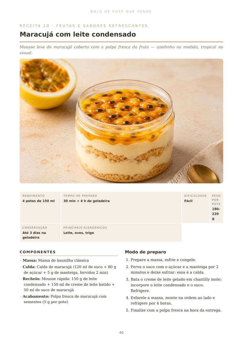 Página 6 do ebook Bolo de Pote que Vende